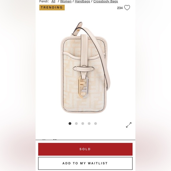 FENDI 2022 ORLOCK Zucca Fendi Mini Pouch Crossbody Bag - Picture 12 of 13